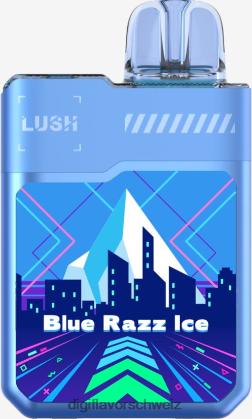 Digiflavor Vape - Digiflavor Geekbar LUSH Einwegartikel blaues Razz-Eis 2DN86B4
